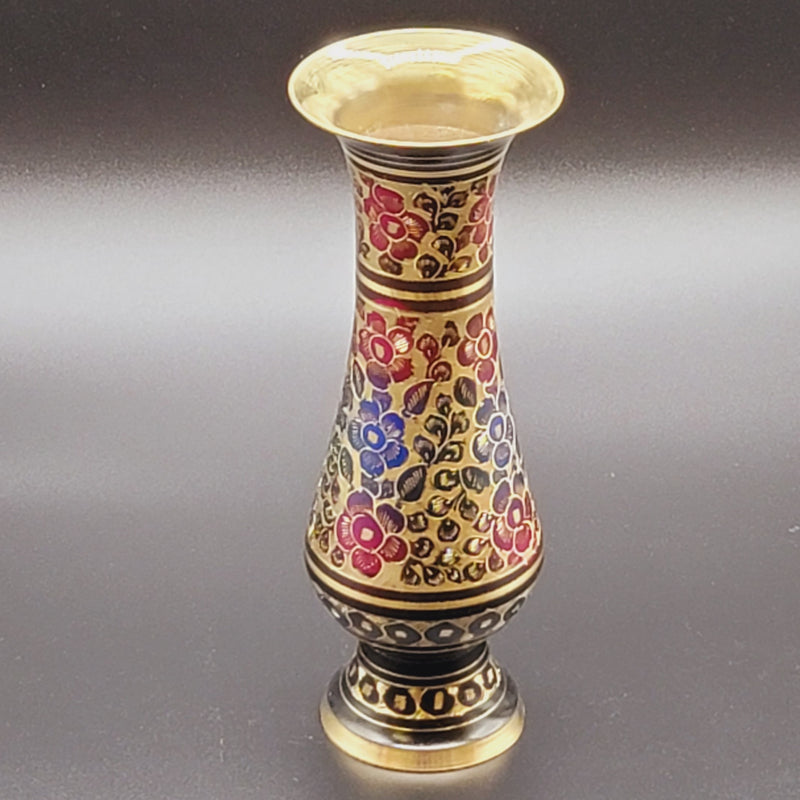 Engraved Metal - Colorful Vase