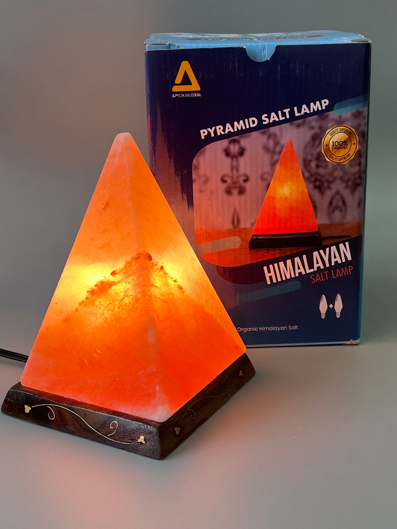 Pyramid rock salt lamp store