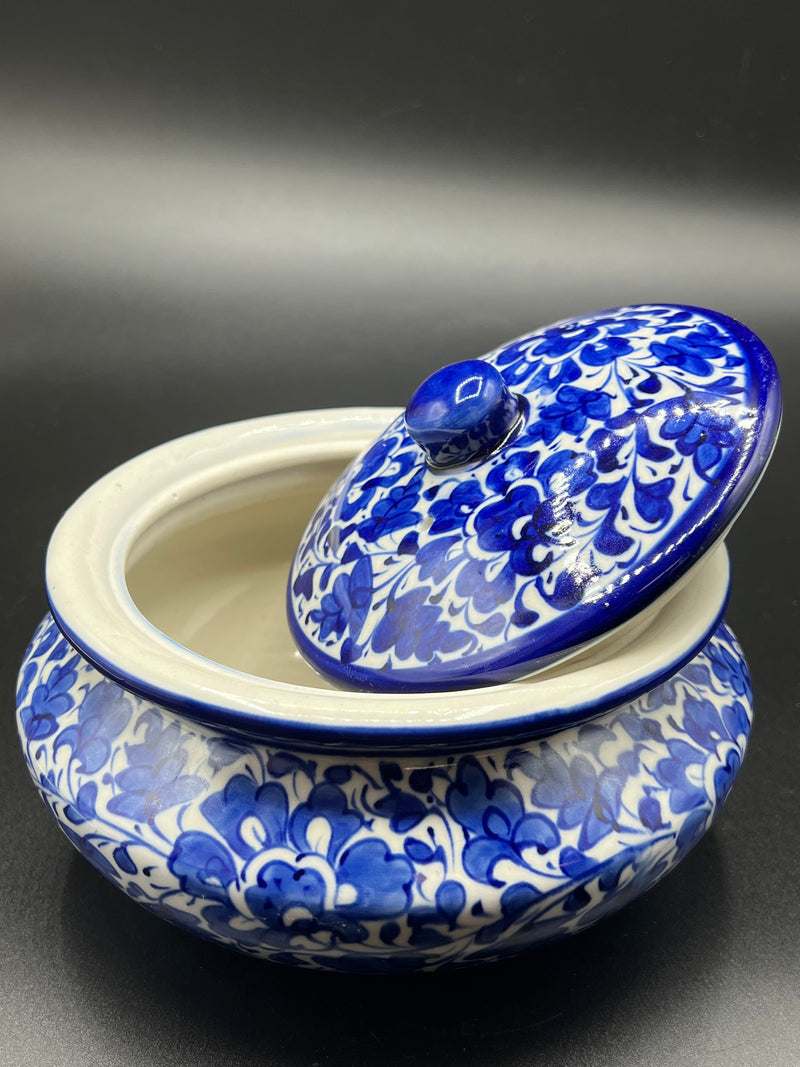 Blue Pottery - Serving Dish with Lid