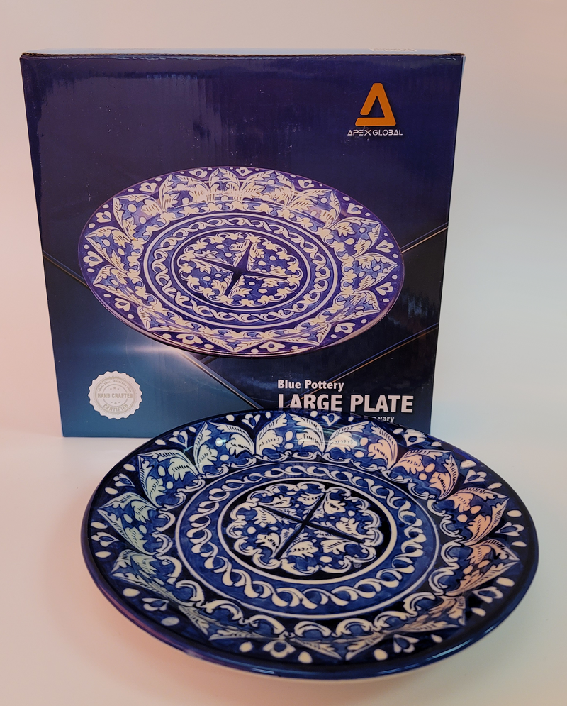 Blue Pottery - Large Plate