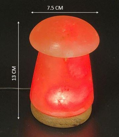 Himalayan Salt - USB Lamp Mushroom Shape (5 inches, 2 lbs.) Best Gift Item