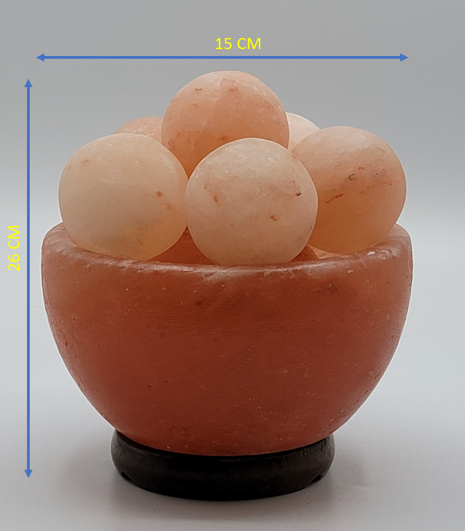Himalayan Salt Bowl - Round balls (6 inches, 8 lbs.) Best Gift Item