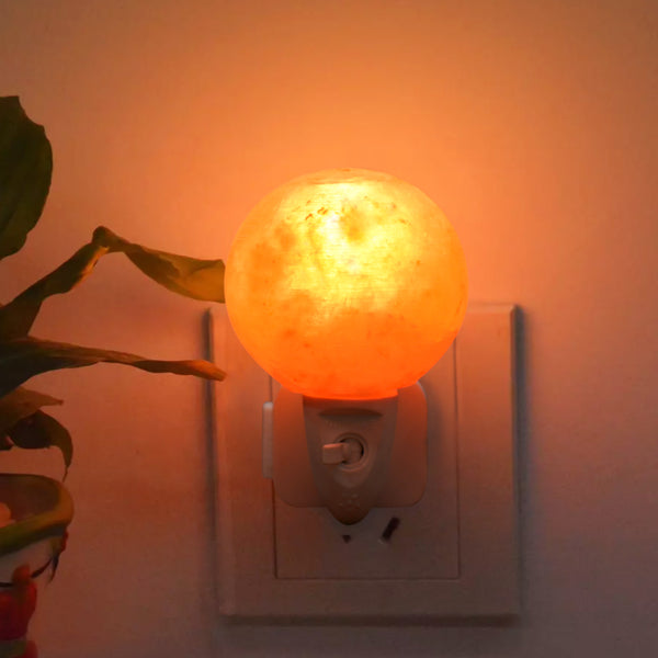 Himalayan Salt - Night Light Globe Shape (5inches,2 lbs.) Best Gift Item