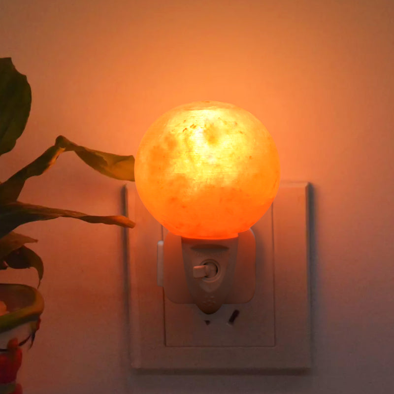 Himalayan Salt - Night Light Globe Shape (5inches,2 lbs.) Best Gift Item