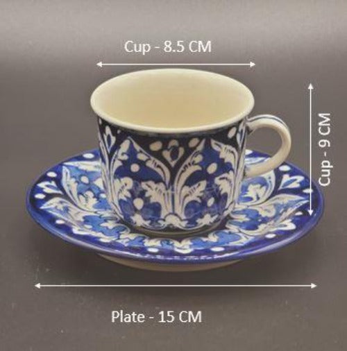 Blue Pottery - Tea Cup Set
