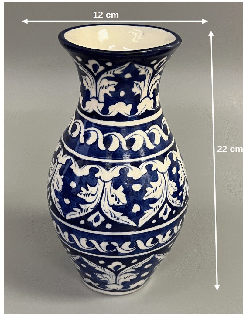 Blue Pottery - Large Vase